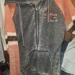 Harley Davidson Hooded sweatshirt jacket